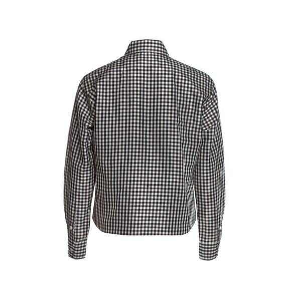 Ralph Lauren Collection Runway 2000 Silk Pearl Snap Button Up Shirt Top Gingham - Picture 8 of 16